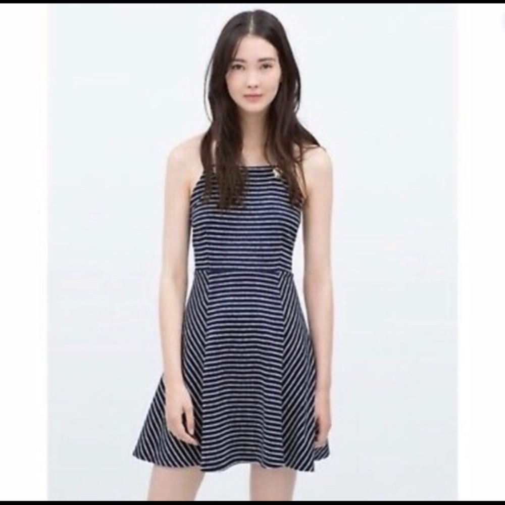 Zara Trafaluc sailor striped dress
